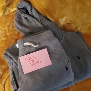 Boys Grey Ralph Lauren sweatsuit so 14-16